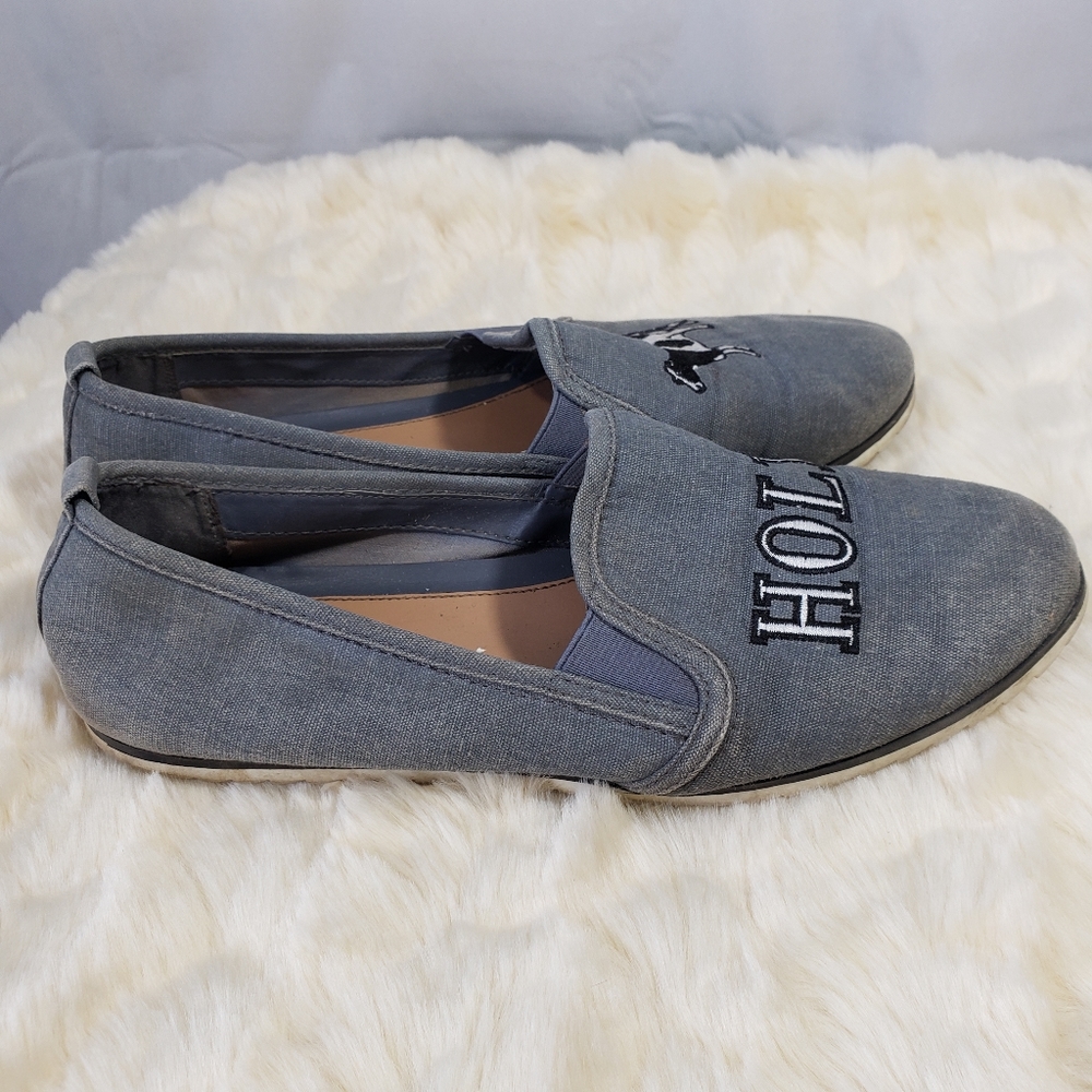 FREE๐ w Purchase || Bar III || Holy Cow Grey Canvas Flats || Size 8 - Picture 2 of 7